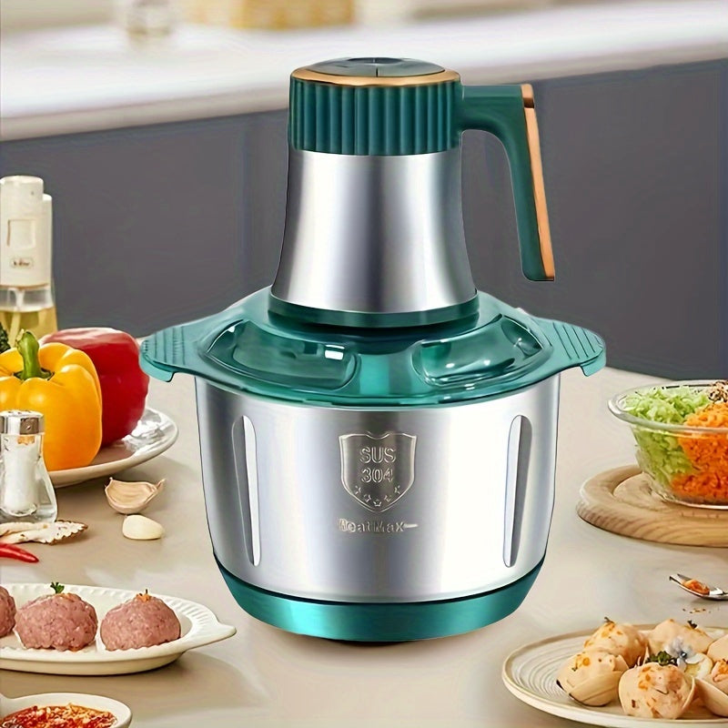 Stainless Steel Food Processor – Powerful Meat Grinder & Vegetable Chopper (5L, 5000 RPM)