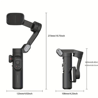 SmartPro Smartphone Gimbal Stabiliser – Foldable 3-Axis Handheld Stabiliser for iPhone & Android