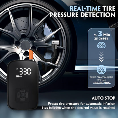 AirPump Pro – Portable Air Compressor with Digital Display & LED Light