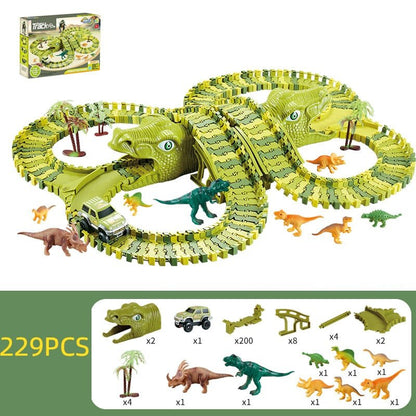 SpeedFlex Track – Flexible Glow-in-the-Dark Racing Track with LED Cars