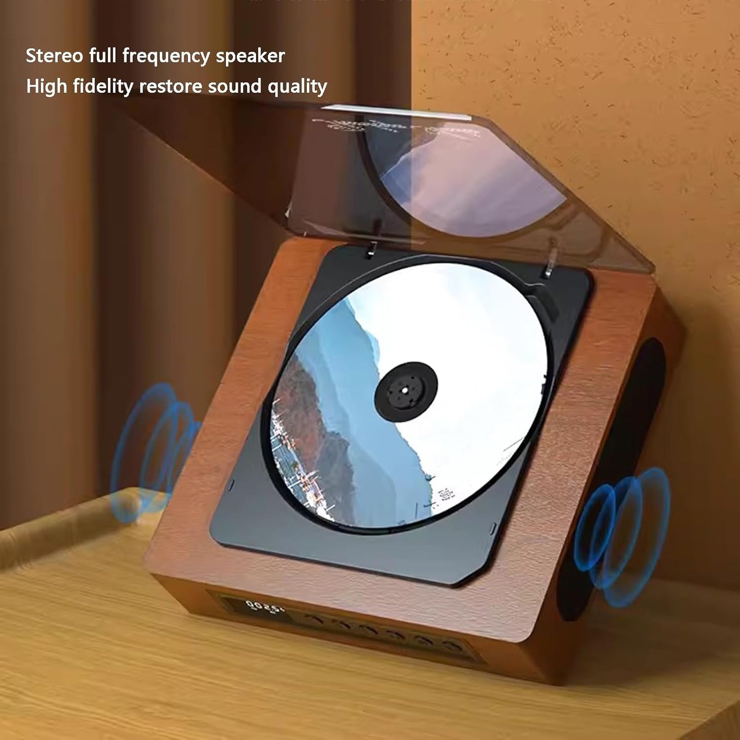 Bluetooth Retro CD Player with Type C Port – Vintage Charm, Modern Functionality