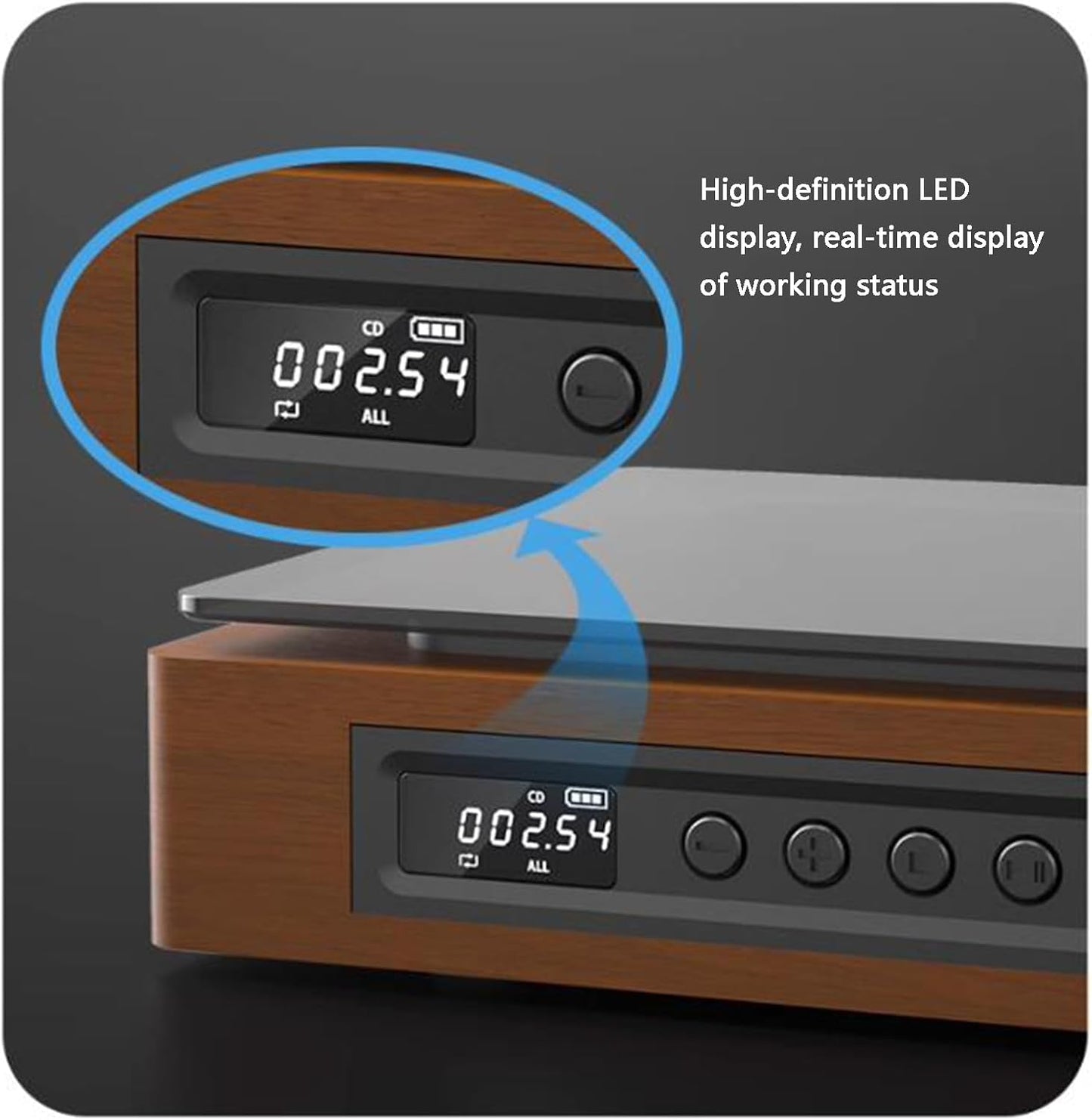 Bluetooth Retro CD Player with Type C Port – Vintage Charm, Modern Functionality