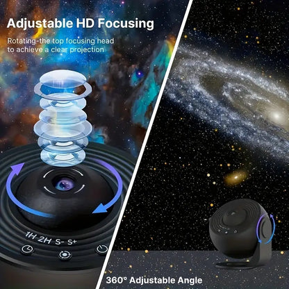 Celestial Dreams: 360° Planetarium Galaxy Projector -  Full-room Coverage