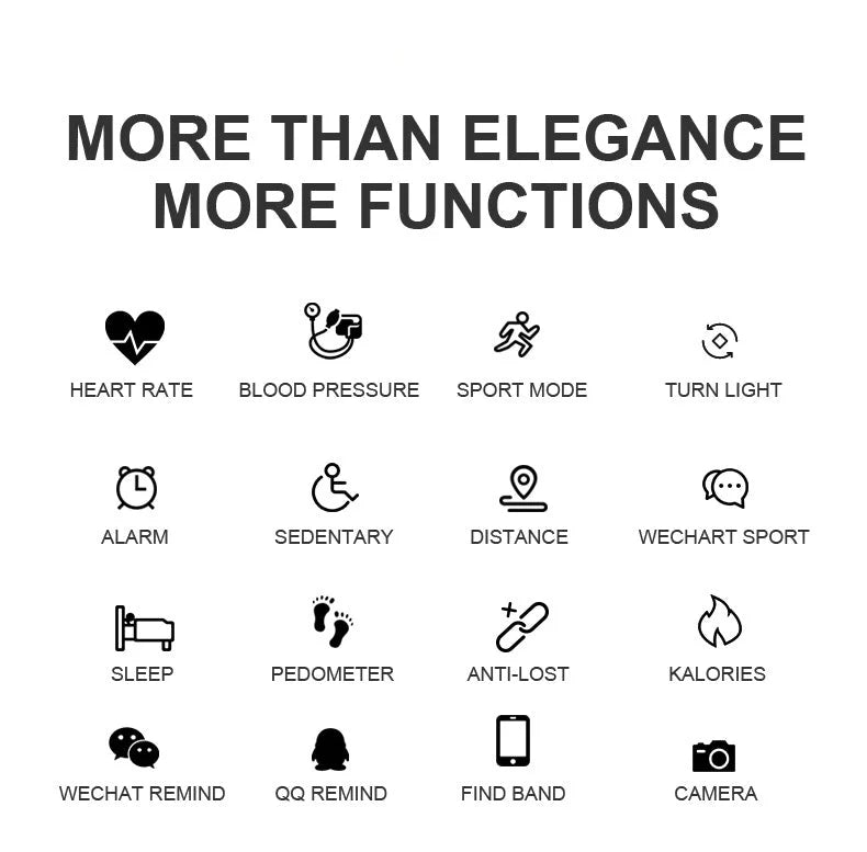 Waterproof Fitness Tracker – Smart Bracelet for Women