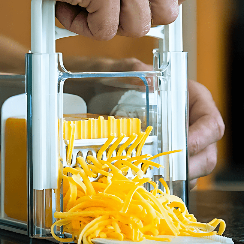 CheeseMaster – 4-in-1 Cheese Slicer & Grater with Built-In Storage