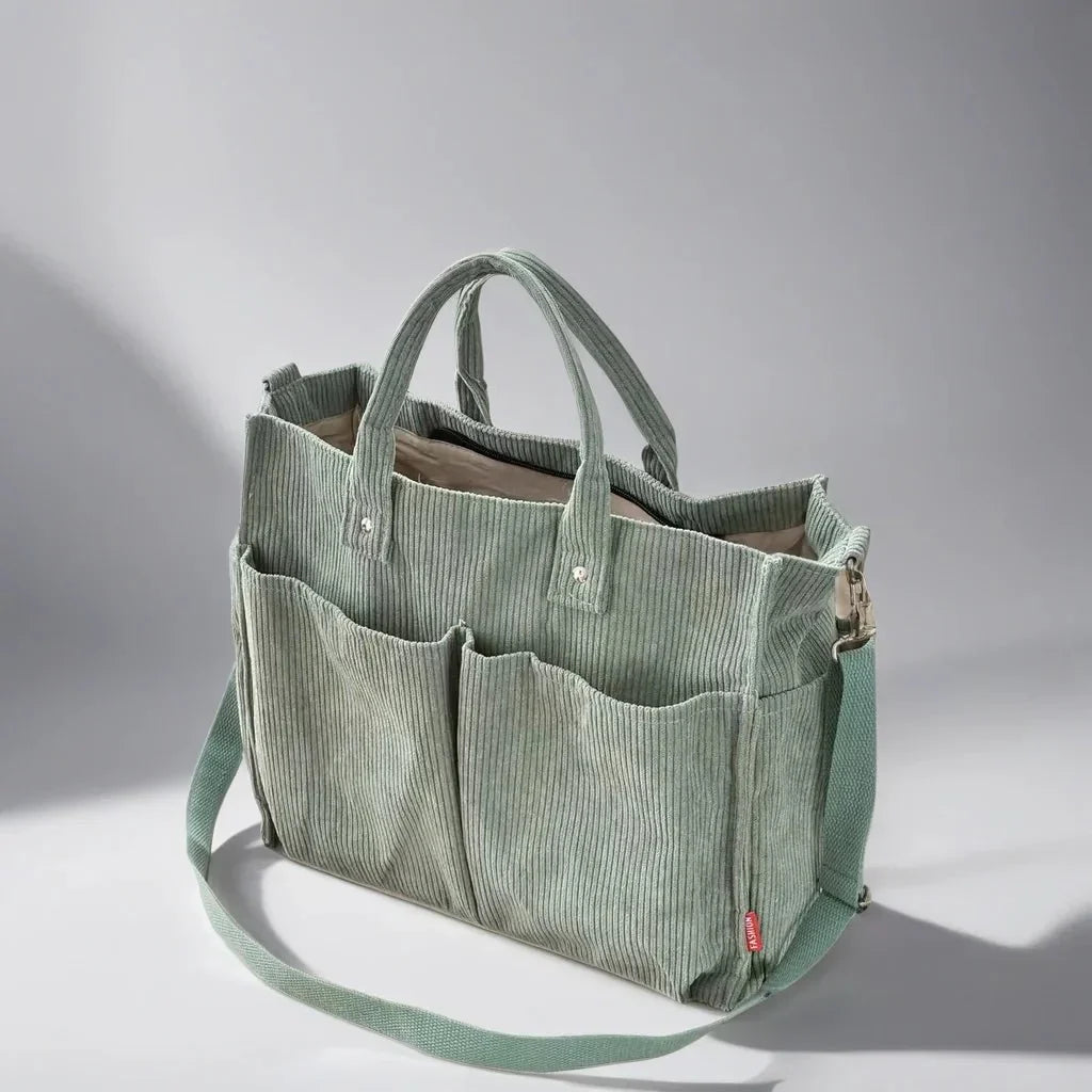 CordoTote – Classic Corduroy Shoulder Bag for Everyday Use