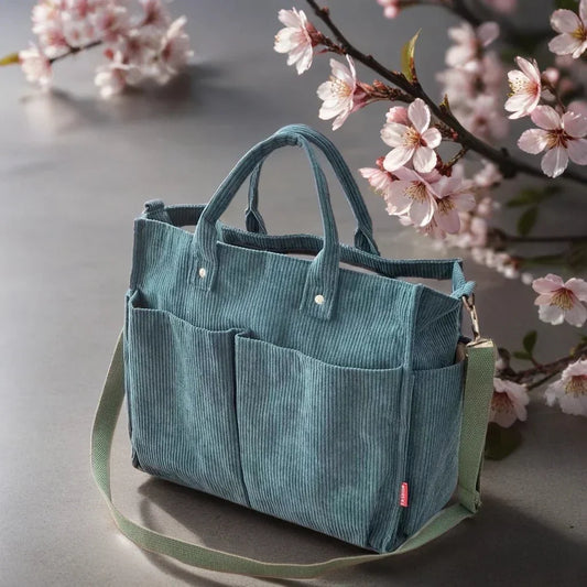 CordoTote – Classic Corduroy Shoulder Bag for Everyday Use
