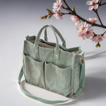 CordoTote – Classic Corduroy Shoulder Bag for Everyday Use