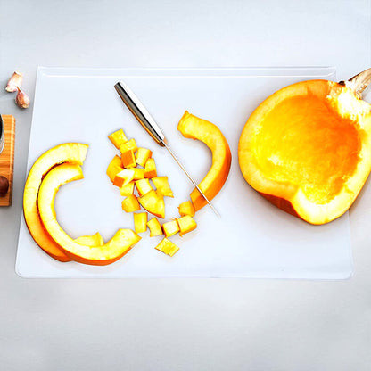 GreenCuisine Transparent Cutting Board with Anti-Slip Grip – Modern Acrylic Chopping Board 40x30cm