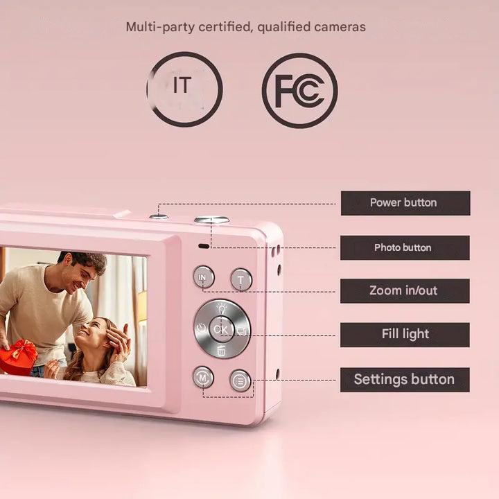 Vintage Digital Camera – Snapora | Retro Style Compact Camera with 1080p HD
