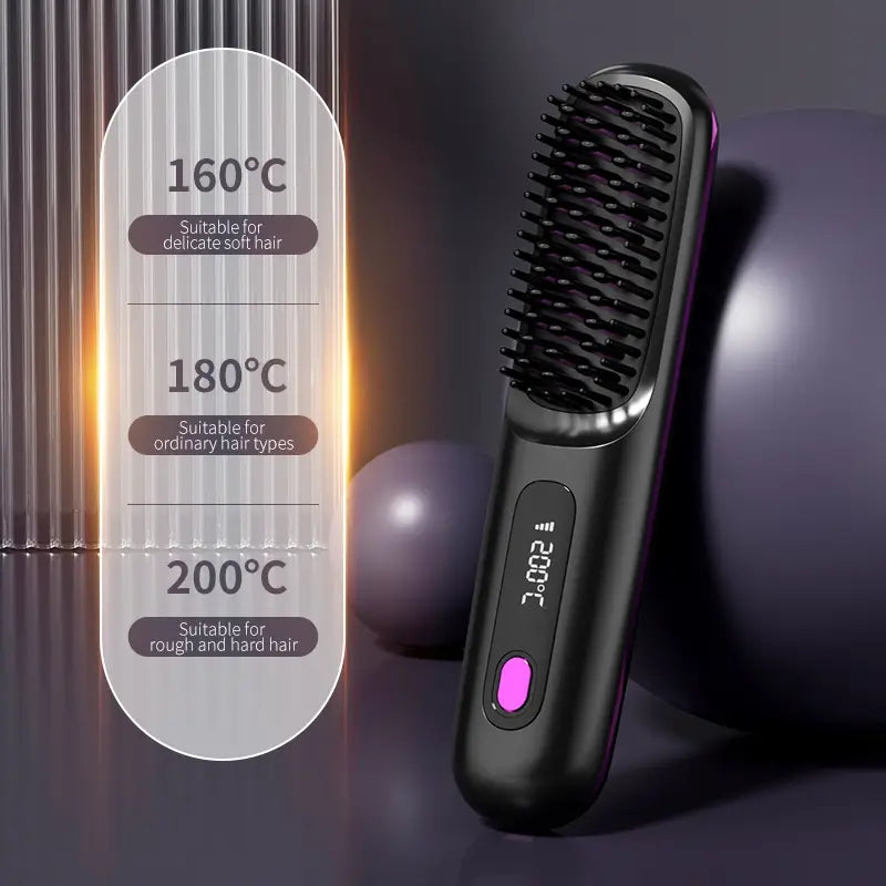 Portable Hair Styling Brush | Smooth & Healthy Hair Anytime, Anywhere