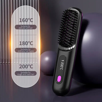 Portable Hair Styling Brush | Smooth & Healthy Hair Anytime, Anywhere