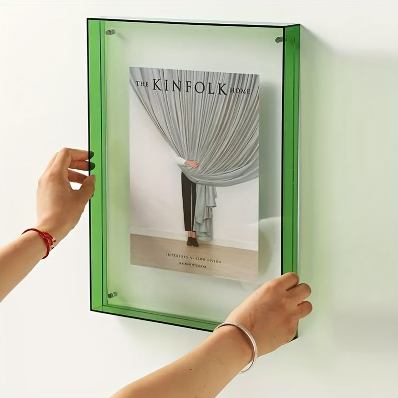 VividFrame – Colourful Transparent Photo Frame for Wall & Table Display | Modern Art-Inspired Design