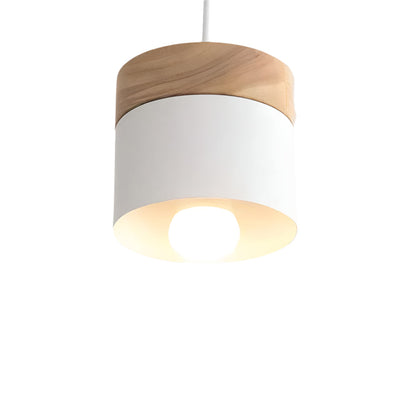 Modern Wooden Pendant Light – Adjustable Height Hanging Lamp for Living Room, Bedroom & Kitchen