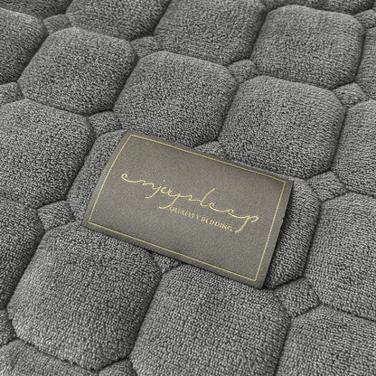 Modern Soft Throw Blanket with Square Texture – Stylish Fluffy Bed & Sofa Cover