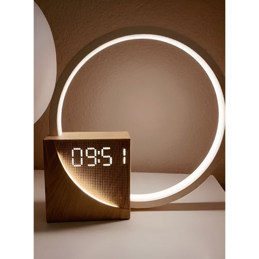 Smart Snooze – Sunrise Simulation Alarm Clock with Dimmable Touch Lamp & Soothing Sounds