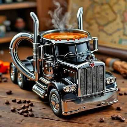 Luxury Ceramic Truck Coffee Mug – Handcrafted Driver Gift | 12–16oz in 6 Colours