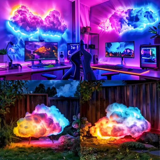 Smart LED Cloud Light – RGB Music-Sync Decorative Lamp with App Control