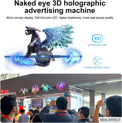 3D Hologram LED Fan Projector – High-Resolution Visual Display for Home, Business & Events