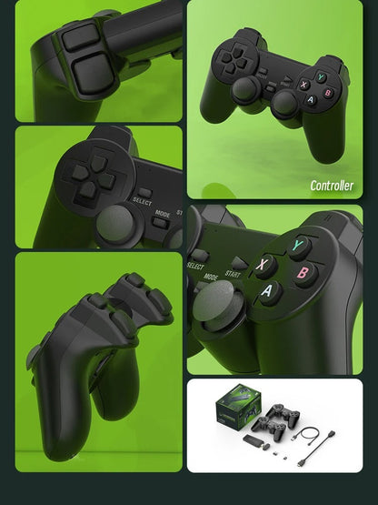 PixelDrive 64GB Retro Game Console with 2 Wireless Controllers – Over 20,000 Classic Games & 4K HDMI Output