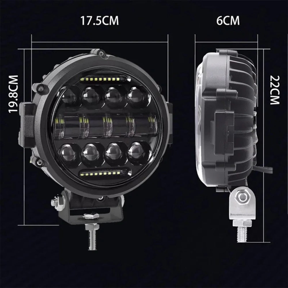 High Power LED Driving Light 7" | Long-Range Car & 4x4 Spotlight