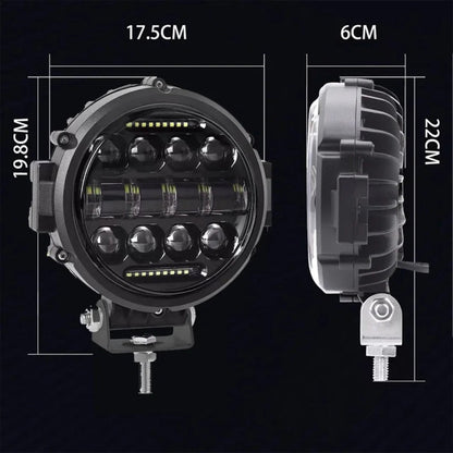 High Power LED Driving Light 7" | Long-Range Car & 4x4 Spotlight