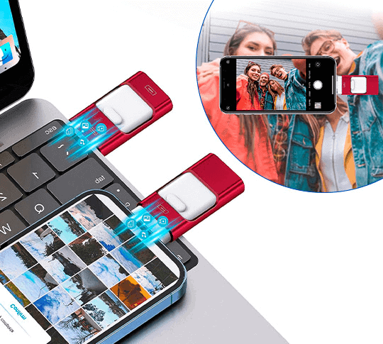 PhoneStick – Instant Photo & Video Backup Drive for iPhone, Android, Tablet & PC