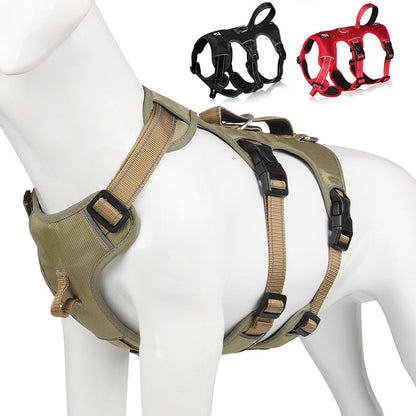 GripGuard Reflective No-Pull Dog Harness – Escape-Proof and Adjustable for Safe Walks