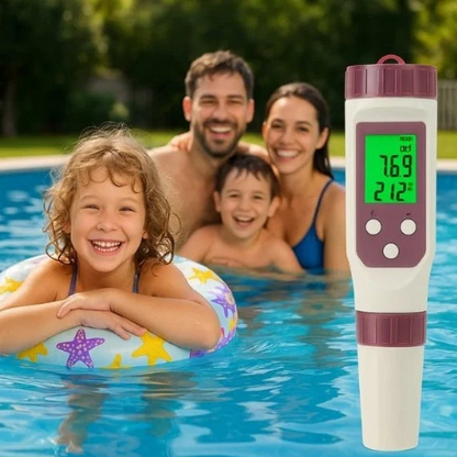 Digital 7-in-1 Smart Water Quality Tester with Mobile App Connectivity