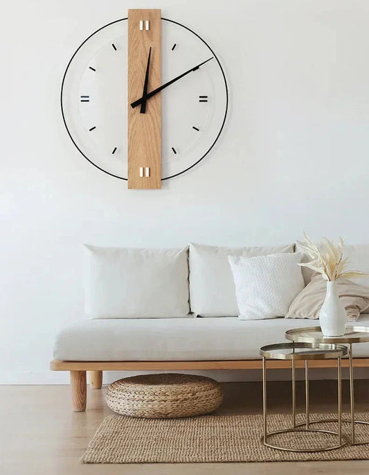 SilentOak – Minimalist Wooden Wall Clock with Silent Movement