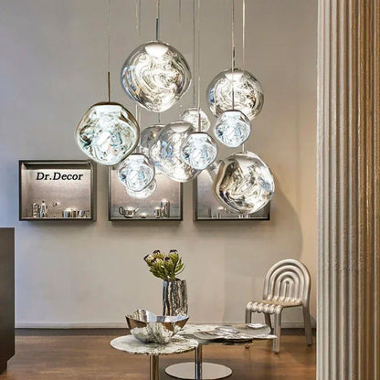 NordicGlow – Elegant Glass Pendant Light | Modern Scandinavian Ceiling Lamp