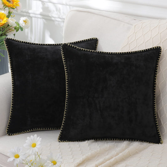 Chenille Texture Plush Cushion Cover – Soft & Luxurious Decorative Pillowcase