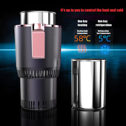 2-in-1 Smart Car Cup Holder with Heating & Cooling Function