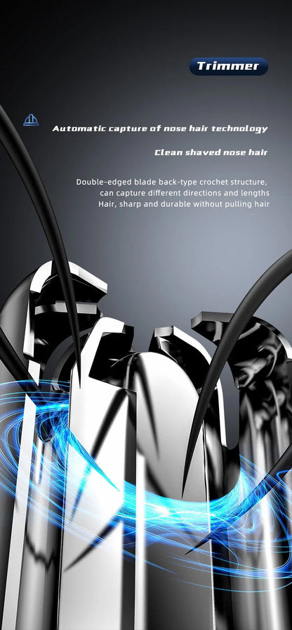 Rechargeable Nose & Ear Hair Trimmer for Men and Women – Pain-Free Precision Grooming Tool