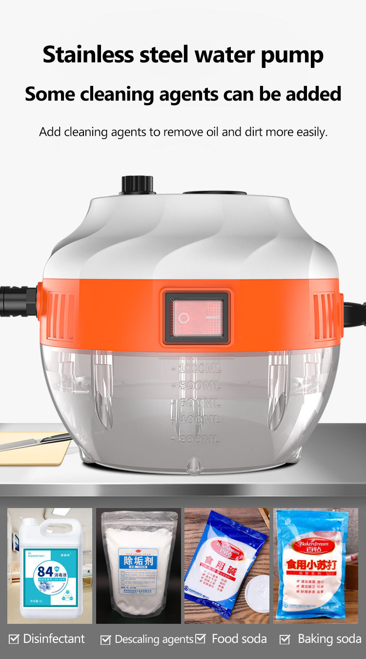 2800W High-Pressure Steam Cleaner – Powerful Home & Car Cleaning Device
