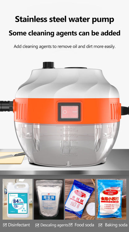 2800W High-Pressure Steam Cleaner – Powerful Home & Car Cleaning Device