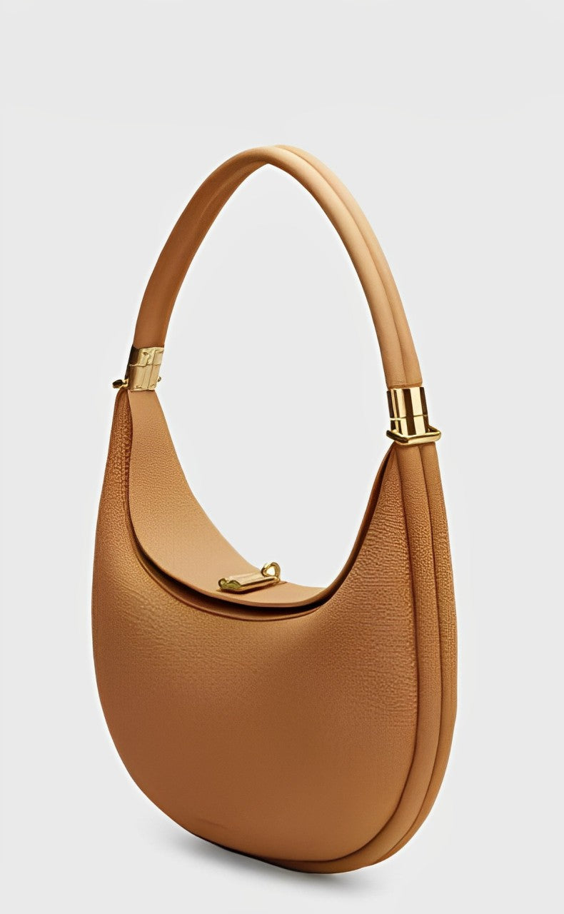 Thonia – Chic Minimalist Half-Moon Shoulder Bag Elegant Modern Crossbody Purse for Women