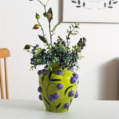 Tropical Handmade Vase – Vibrant Decorative Accent for Home & Office