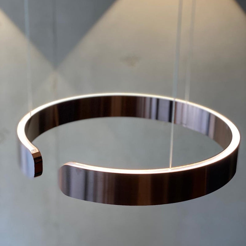 ModernLuxe | Contemporary Circle LED Pendant Light – for Bedroom, Dining Room & Living Room