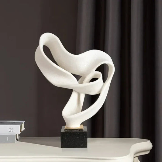 Vida Decorative Resin Sculpture – Modern Artistic Statement Piece for Home or Office