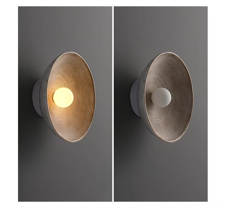 Japanese Vintage Ridge Wall Lamp – Elegant Zen-Inspired LED Wall Light for Living Room, Bedroom & Hallways