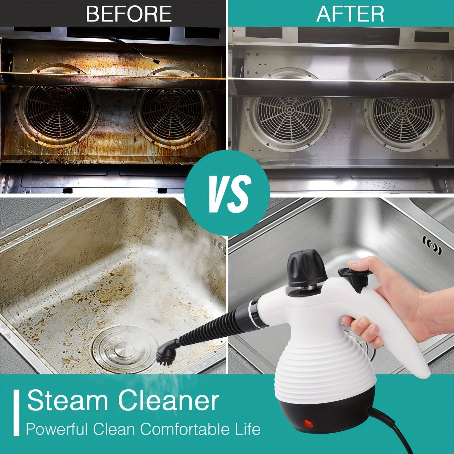 Cleanova 1200W Handheld Steam Cleaner