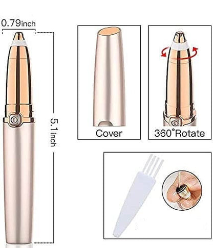 PrecisionBrow Electric Eyebrow Epilator – Painless Hair Remover for Flawless Brows