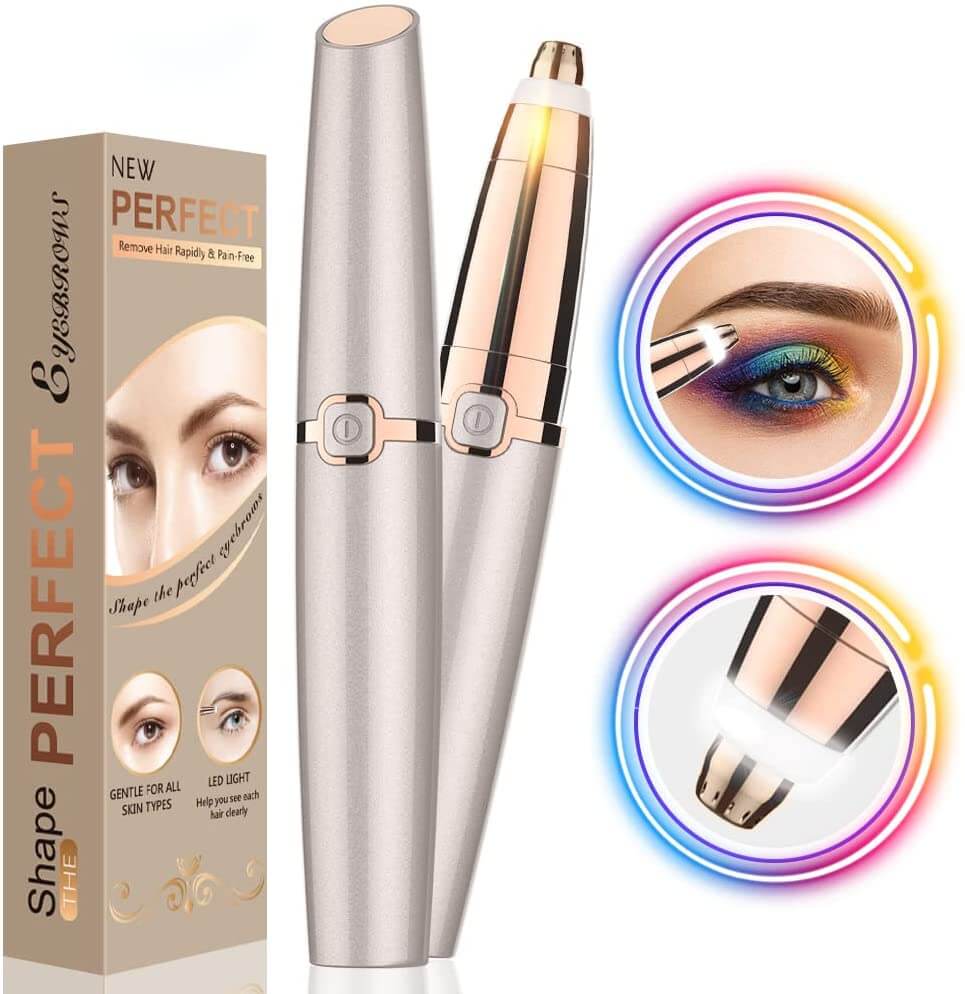 PrecisionBrow Electric Eyebrow Epilator – Painless Hair Remover for Flawless Brows