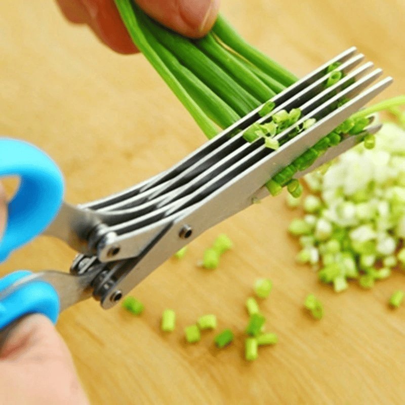 Oraliu 5 Blade Kitchen Salad Scissors (Buy 1 Get 1 Free)