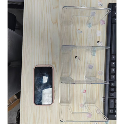 3-Tier Handbag & Accessory Storage Organiser – Durable ABS Plastic Shelf