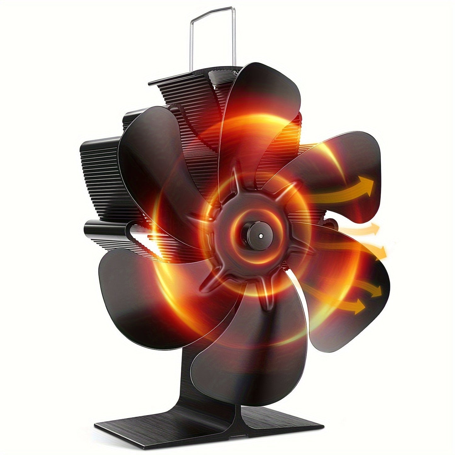 ThermoBreeze | Heat Powered Stove Fan – Silent Operation, No Electricity, Efficient Heat Distribution