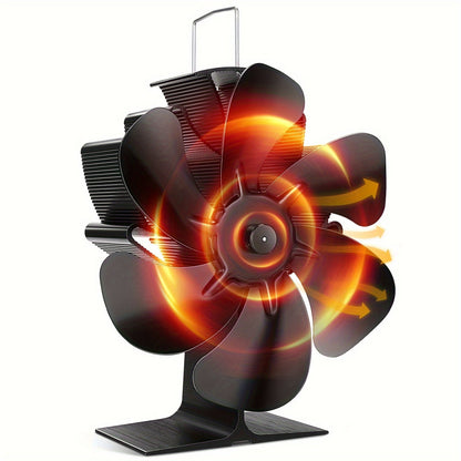 ThermoBreeze | Heat Powered Stove Fan – Silent Operation, No Electricity, Efficient Heat Distribution