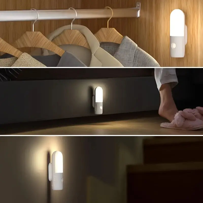 Smart Motion Sensor Night Light – 3-in-1 Rechargeable Wall & Torch Light