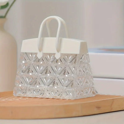 Modern LED Table Lamp with Glass Shade – Soft Ambient Battery Light for Home Décor